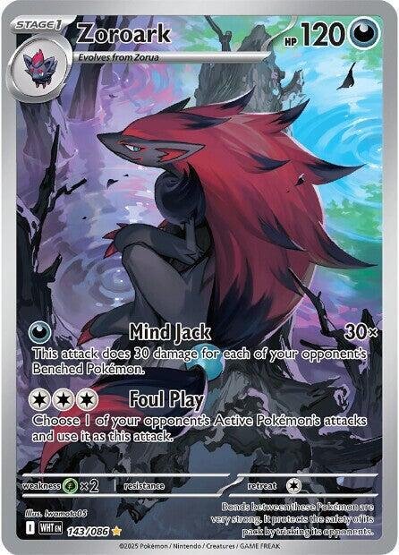Zoroark 143/086 Holofoil SV: White Flare Zoroark 143/086 Holofoil SV: White Flare