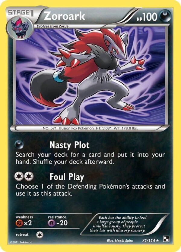 Zoroark 71/114 071/114 Normal Deck Exclusives