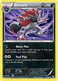 Zoroark | 71/114 | Reverse Holofoil | Black and White
