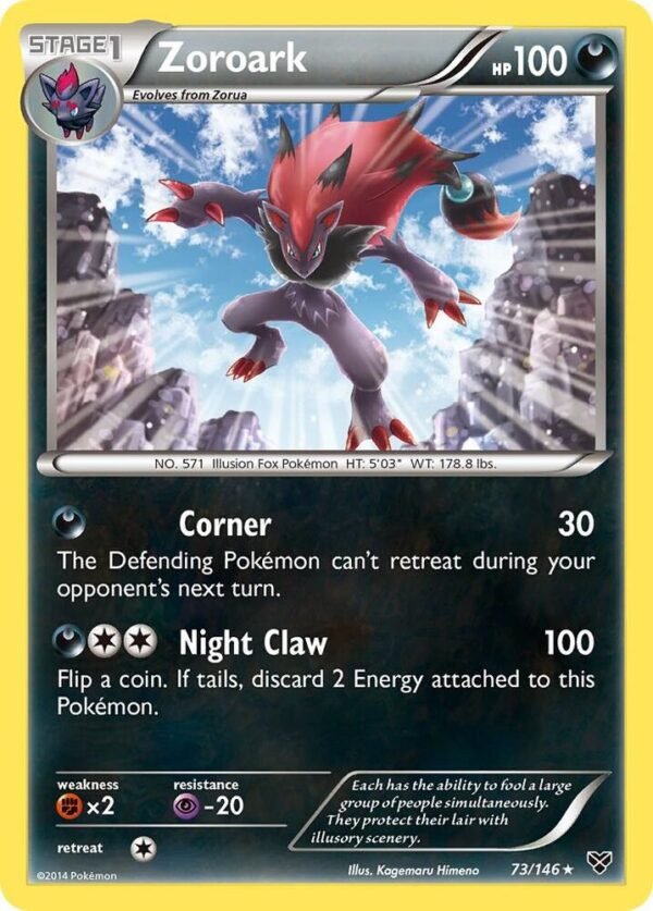 Zoroark 73/146 Reverse Holofoil XY Base Set