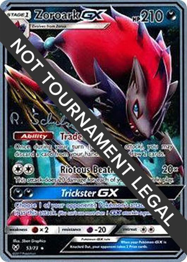 Zoroark GX 2018 (Robin Schulz) 53/73 Normal World Championship Decks Zoroark GX 2018 (Robin Schulz) 53/73 Normal World Championship Decks