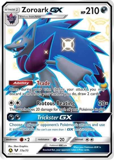 Zoroark GX 77a/73 077a/073 Holofoil Alternate Art Promos