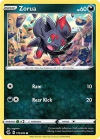 Zorua | 170/264 | Normal | SWSH08: Fusion Strike Zorua | 170/264 | Normal | SWSH08: Fusion Strike