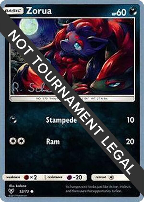Zorua 2018 (Robin Schulz) 52/73 Normal World Championship Decks Zorua 2018 (Robin Schulz) 52/73 Normal World Championship Decks