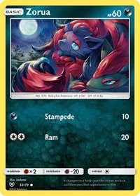 Zorua | 52/73 | Reverse Holofoil | Shining Legends