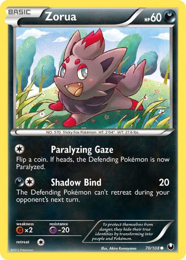 Zorua (70) 70/108 Normal Dark Explorers