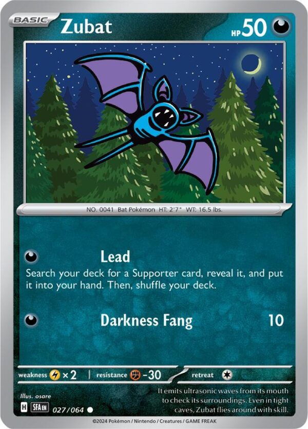 Zubat 027/064 Normal SV: Shrouded Fable Zubat 027/064 Normal SV: Shrouded Fable