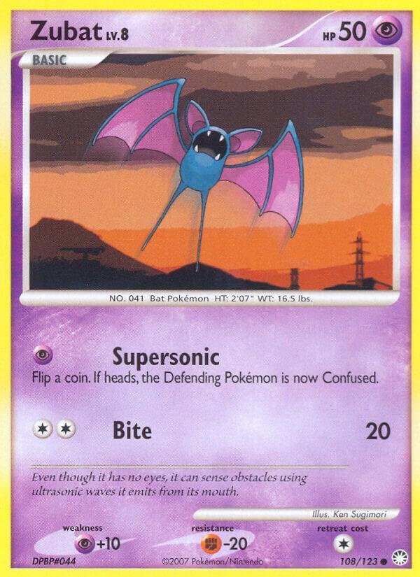 Zubat 108/123 Reverse Holofoil Mysterious Treasures Zubat 108/123 Reverse Holofoil Mysterious Treasures