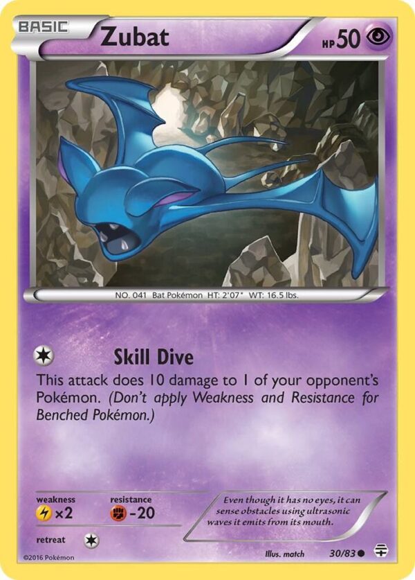 Zubat 30/83 Reverse Holofoil Generations
