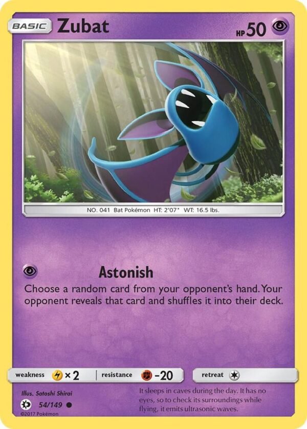 Zubat 54/149 Normal SM Base Set Zubat 54/149 Normal SM Base Set