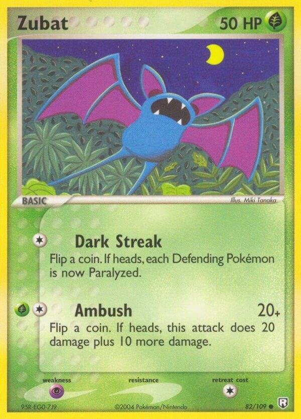 Zubat 82/109 Reverse Holofoil Team Rocket Returns Zubat 82/109 Reverse Holofoil Team Rocket Returns