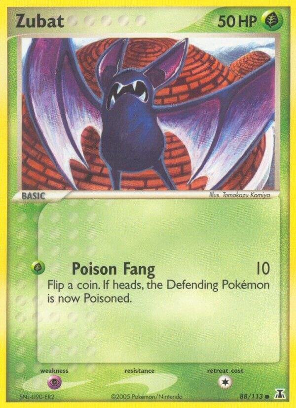 Zubat 88/113 Reverse Holofoil Delta Species Zubat 88/113 Reverse Holofoil Delta Species