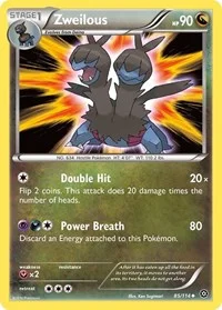 Zweilous | 85/114 | Reverse Holofoil | XY - Steam Siege