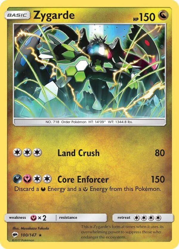 Zygarde 100/147 Reverse Holofoil SM – Burning Shadows Zygarde 100/147 Reverse Holofoil SM – Burning Shadows