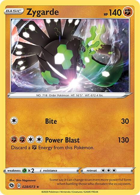 Zygarde 28/73 Reverse Holofoil Champion’s Path
