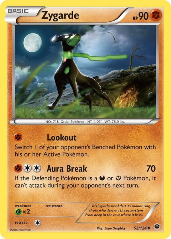 Zygarde (52) 52/124 Normal XY – Fates Collide