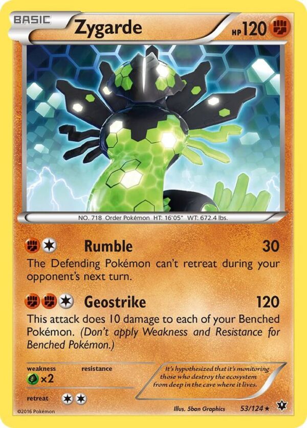 Zygarde (53) 53/124 Reverse Holofoil XY – Fates Collide