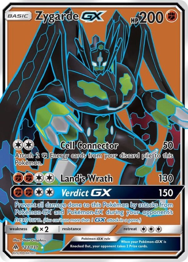 Zygarde GX (Full Art) 123/131 Holofoil SM – Forbidden Light Zygarde GX (Full Art) 123/131 Holofoil SM – Forbidden Light