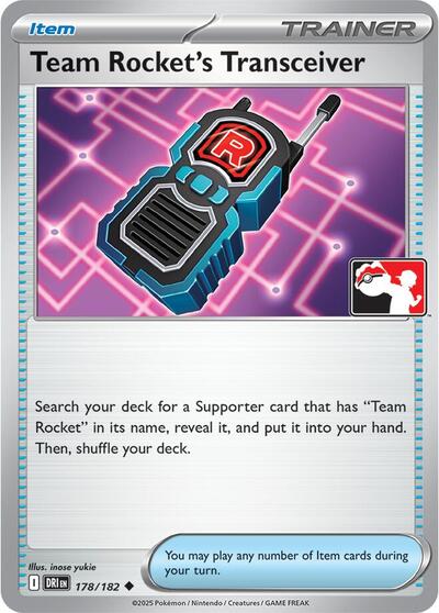 Team Rocket's Transceiver | 178/182 | Normal | Prize Pack Series Cards