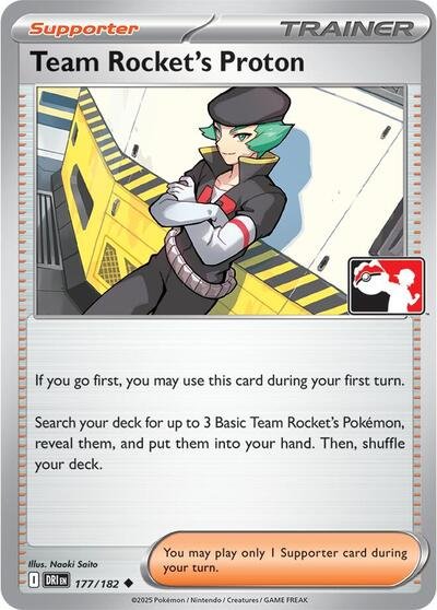 671313_400w Team Rocket's Proton | 177/182 | Normal | Prize Pack Series Cards