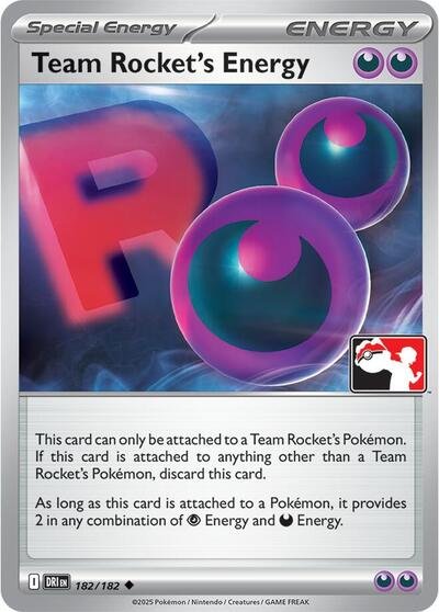 Team Rocket's Energy | 182/182 | Normal | Prize Pack Series Cards