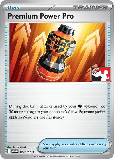 Premium Power Pro | 124/132 | Holofoil | Prize Pack Series Cards