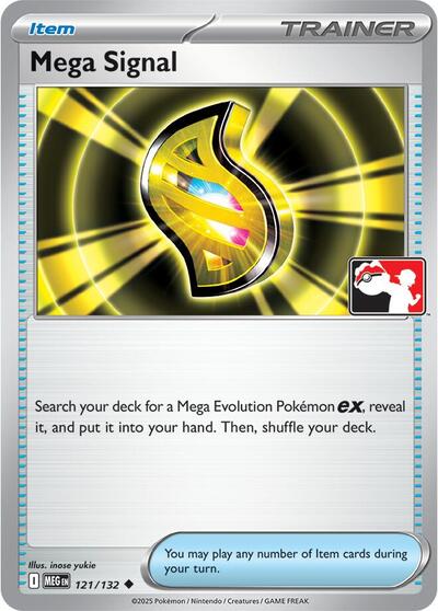 Mega Signal | 121/132 | Holofoil | Prize Pack Series Cards