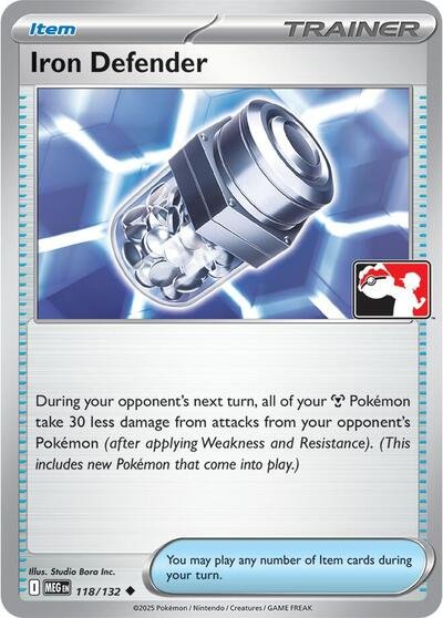 671546_400w Iron Defender | 118/132 | Holofoil | Prize Pack Series Cards