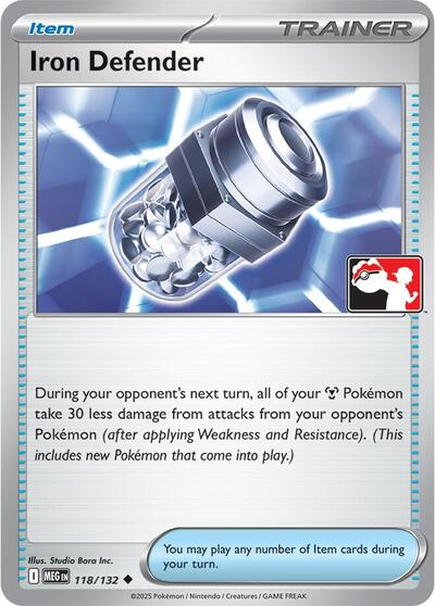 Iron Defender | 118/132 | Normal | Prize Pack Series Cards