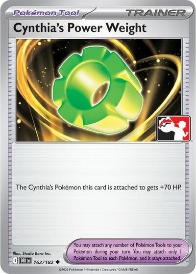 Cynthia's Power Weight | 162/182 | Normal | Prize Pack Series Cards