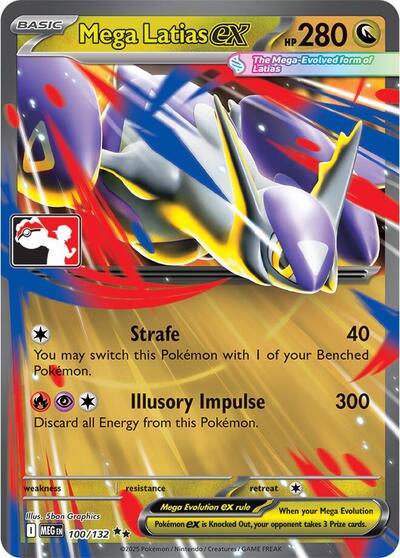 Mega Latias ex | 100/132 | Holofoil | Prize Pack Series Cards