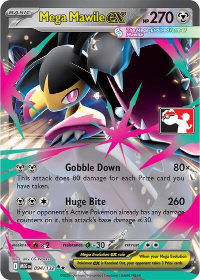 Mega Mawile ex | 094/132 | Holofoil | Prize Pack Series Cards