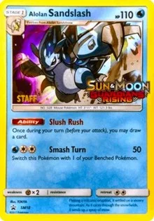 Alolan Sandslash | SM18 (Prerelease) [Staff] | Holofoil | SM Promos
