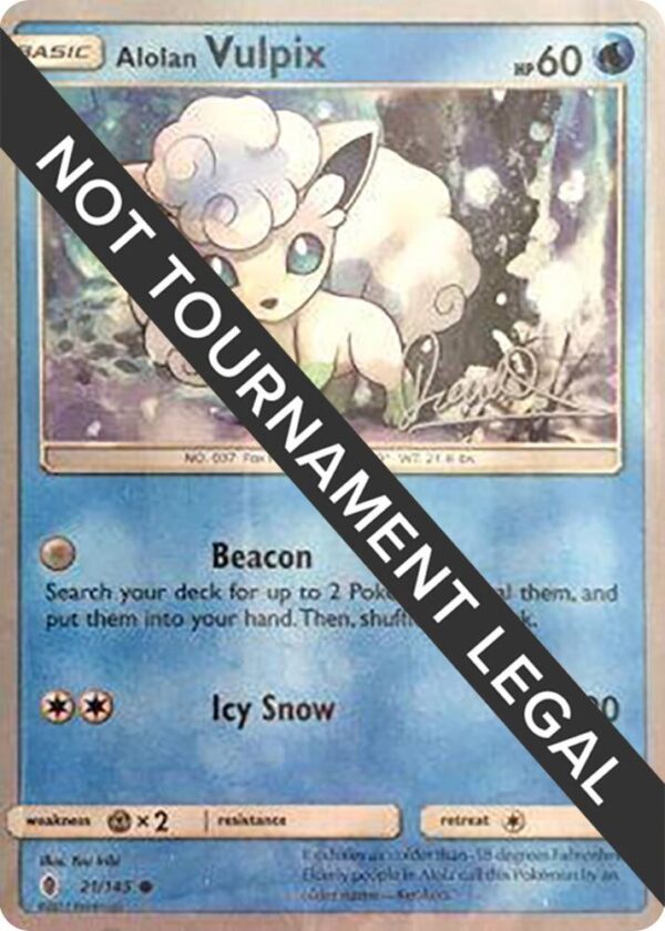 Alolan Vulpix 2017 (Diego Cassiraga) 21/145 Normal World Championship Decks