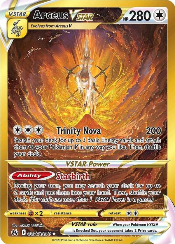 Arceus VSTAR (Secret) GG70/GG70 Holofoil Crown Zenith: Galarian Gallery Arceus VSTAR (Secret) GG70/GG70 Holofoil Crown Zenith: Galarian Gallery