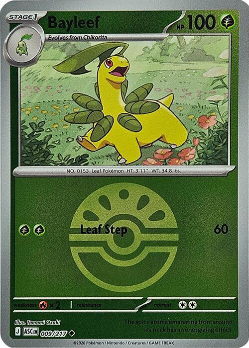 Bayleef (Friend Ball) 009/217 Reverse Holofoil ME: Ascended Heroes