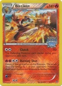 Blaziken | 14/111 (National Championships) | 014/111 | Reverse Holofoil | League & Championship Cards