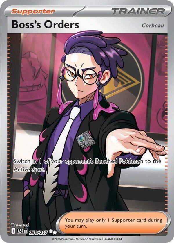 Boss’s Orders [Corbeau] 256/217 Holofoil ME: Ascended Heroes