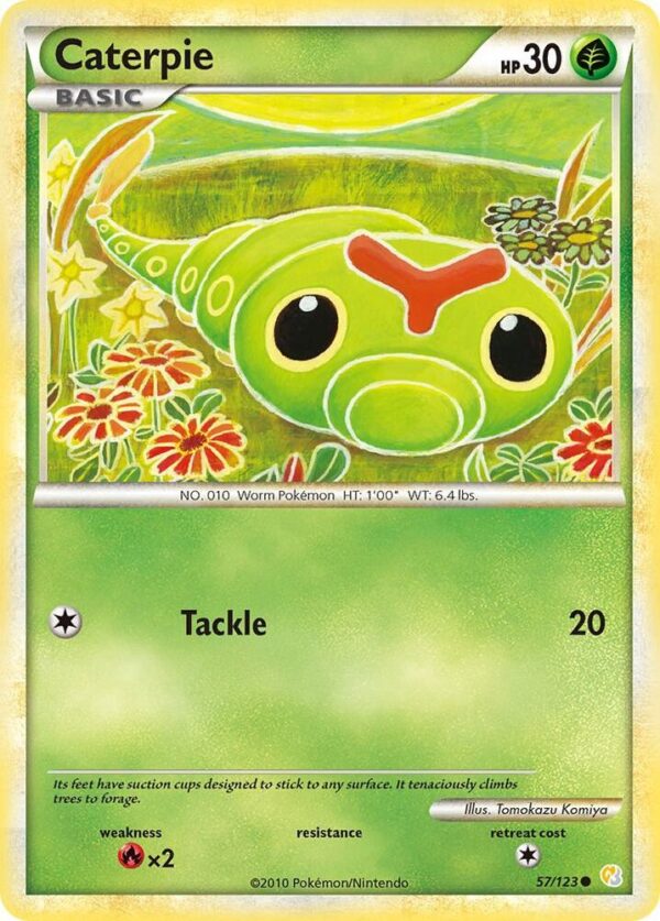 Caterpie 57/123 Reverse Holofoil HeartGold SoulSilver Caterpie 57/123 Reverse Holofoil HeartGold SoulSilver
