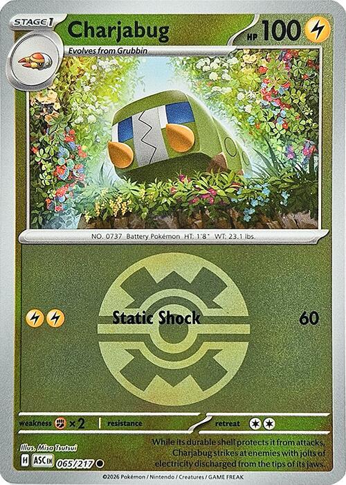 Charjabug (Quick Ball) 065/217 Reverse Holofoil ME: Ascended Heroes