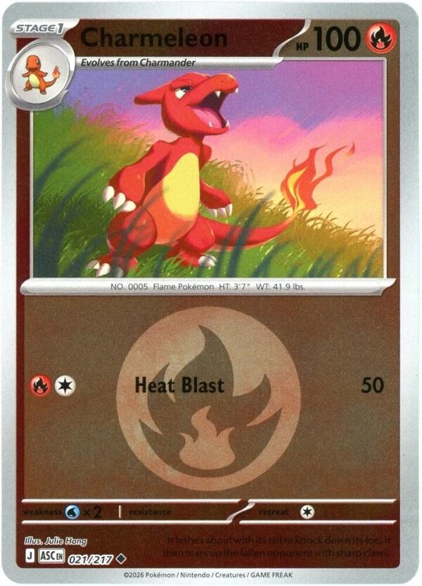 Charmeleon (Energy Symbol Pattern) 021/217 Reverse Holofoil ME: Ascended Heroes