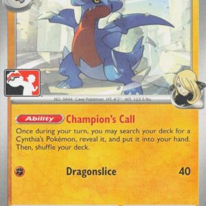 Cynthia’s Gabite 103/182 Normal Prize Pack Series Cards