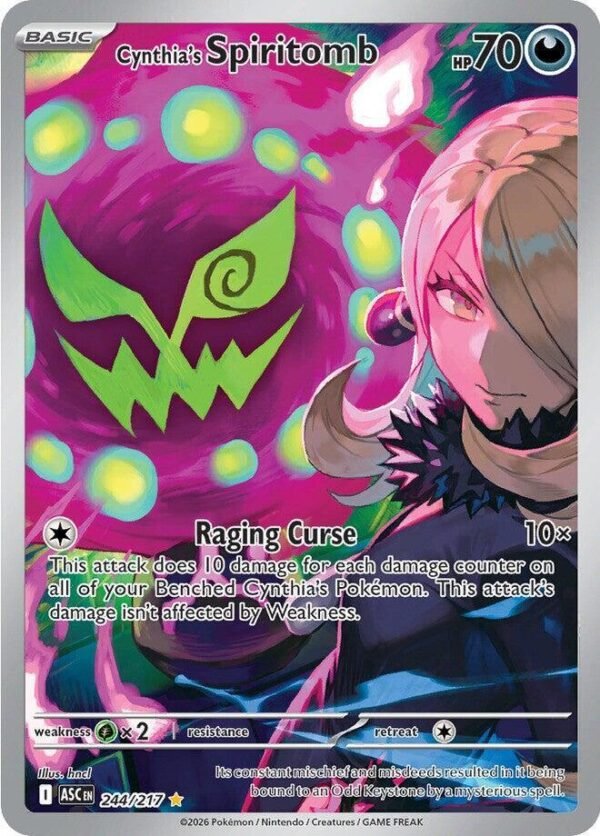 Cynthia’s Spiritomb 244/217 Holofoil ME: Ascended Heroes