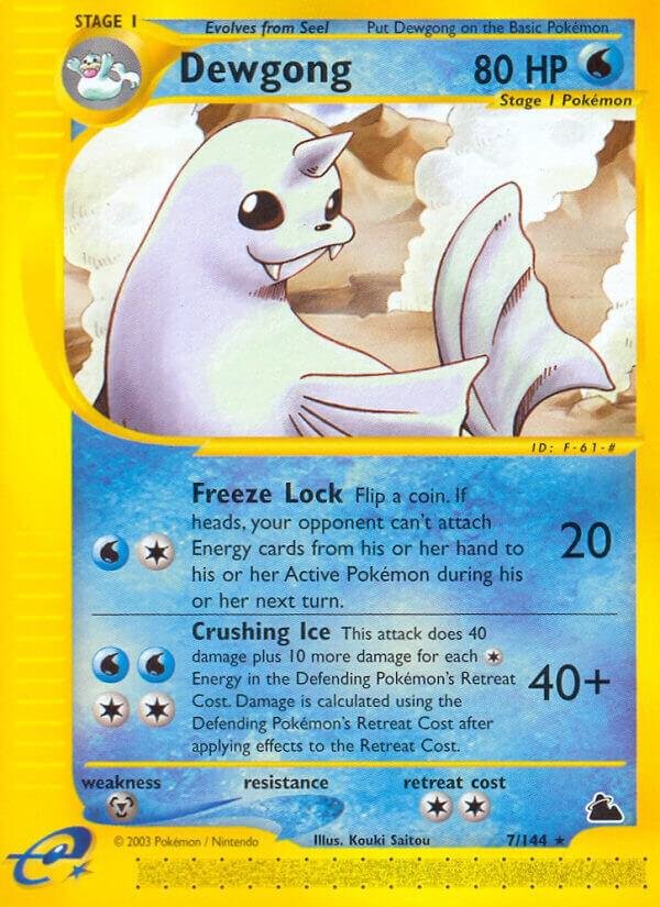 Dewgong (7) 007/144 Reverse Holofoil Skyridge