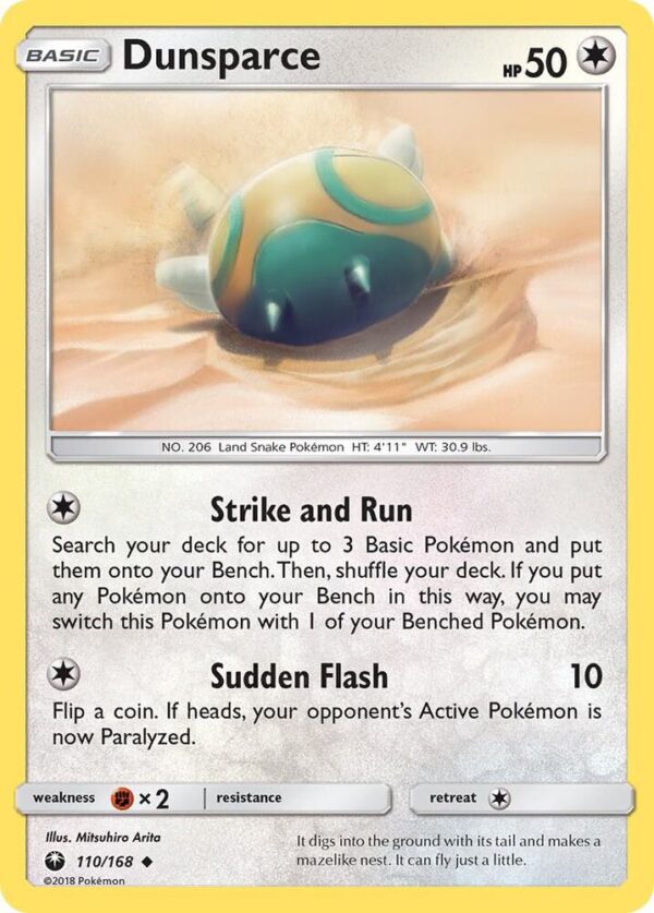 Dunsparce 110/168 Reverse Holofoil SM – Celestial Storm