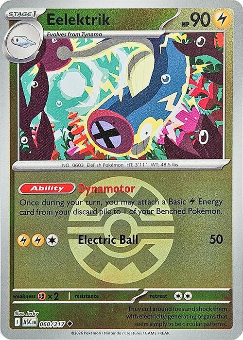 Eelektrik (Quick Ball) 060/217 Reverse Holofoil ME: Ascended Heroes