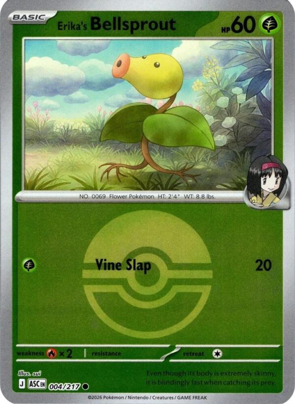 Erika’s Bellsprout (Poke Ball) 004/217 Reverse Holofoil ME: Ascended Heroes
