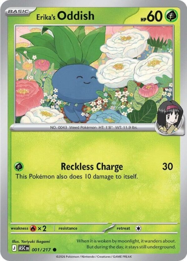 Erika’s Oddish 001/217 Normal ME: Ascended Heroes
