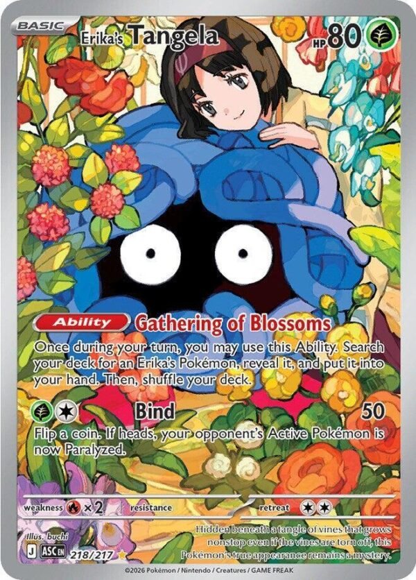 Erika’s Tangela 218/217 Holofoil ME: Ascended Heroes
