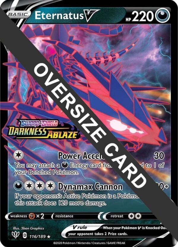 Eternatus V 116/189 Holofoil Jumbo Cards Eternatus V 116/189 Holofoil Jumbo Cards